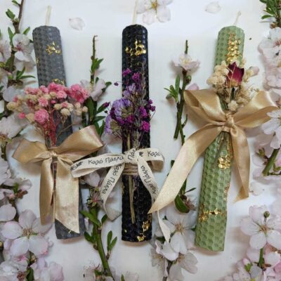 xeiropoihtes lampades 20cm apo fyllo kyrithras