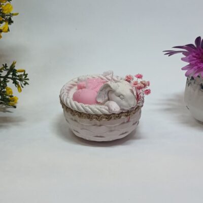 kalathi me lagoudaki roz diakosmhtika